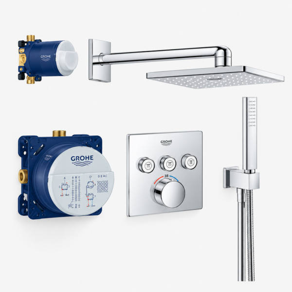 Concealed Shower  Square