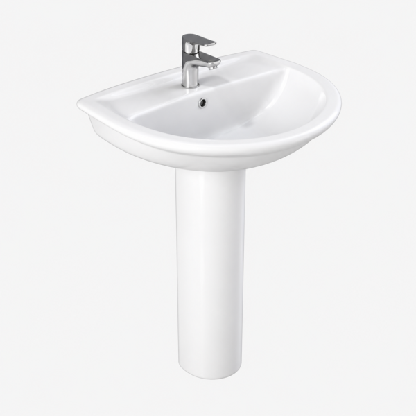 Wash Basin with Full Pedestal